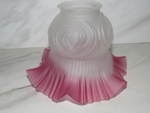 Ancienne tulipe lampe en - tulipe, de