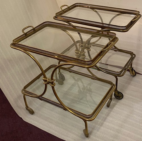 1970 bar roulant en bronze - roulant,