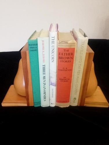 Paire presse livres bois - livres, en