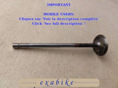 Soupape echappement pour - soupape,