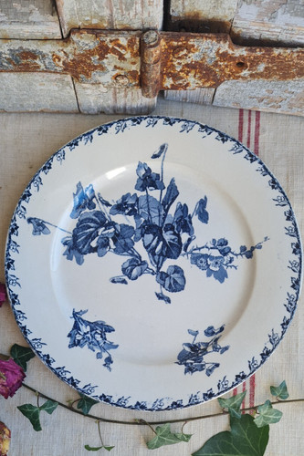 Ancienne assiette terre fer - terre,