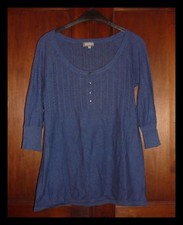 Très Beau/Pull/Tunique/Bleu/Ajouré/Stretch/Mode/Bohème, 38/40, Neuf