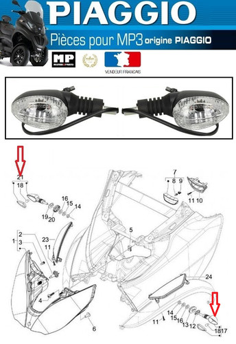 Clignotant avant gauche - clignotant,