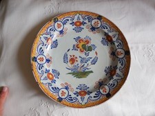 ANCIEN PLAT EN FAIENCE DE