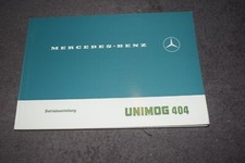 Operating Instructions Manual Mercedes Unimog 404 Mint/Unused