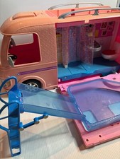 Vintage Mattel Barbie DREAM CAMPER RV 1996 FoldOut Motorhome Trailer Camping Van