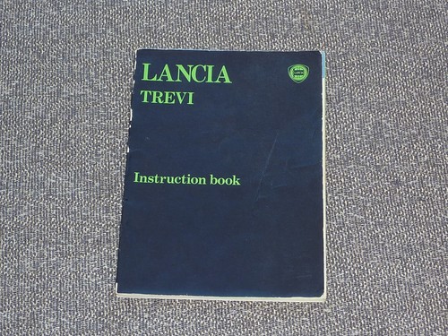Lancia trevi owners manual - trevi,