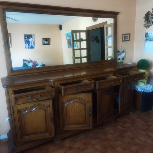 Buffet bas bois marron - , 4