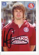 FOOTBALL carte joueur MARKUS ORTLIEB équipe WUPERTALER SPORTVEREN signée