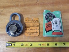 Vintage Master Lock No. 1500 with combination and original box Milwaukee, WI