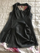 Magnifique Robe Sans Manches AVENTURES DES TOILES Gris Bas Boule Taille  42