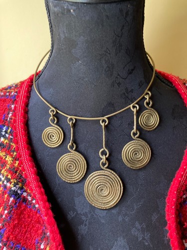 Collier pendentif moderniste - collier,
