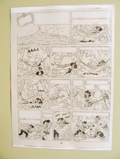 BOB DE MOOR Barelli film d'imprimerie au trait d'une planche