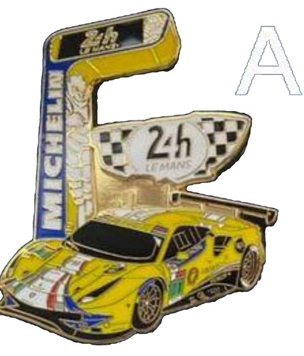 Pins pin ferrari jaune - jaune, 24