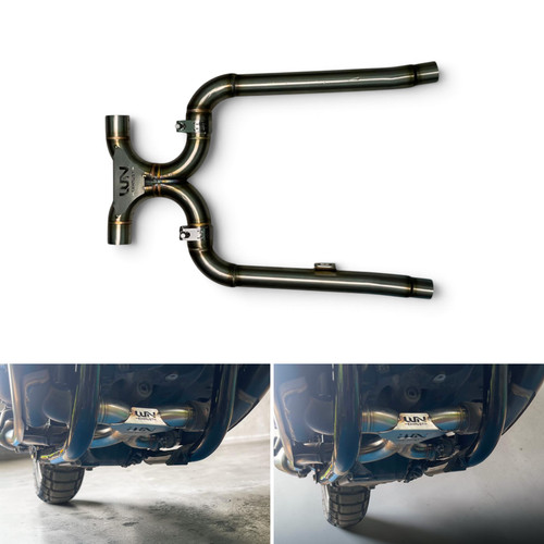 Pipe échappement mid link - x,