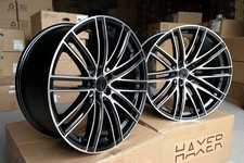4X R21 Pouce 5X112 Jantes Noires Poli Style Macan Turbo: S'adapte Pour Macan