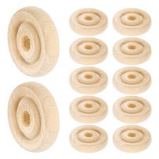 Roues En Bois Plates 1" dia