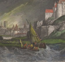 1839 Gravure aquarellée