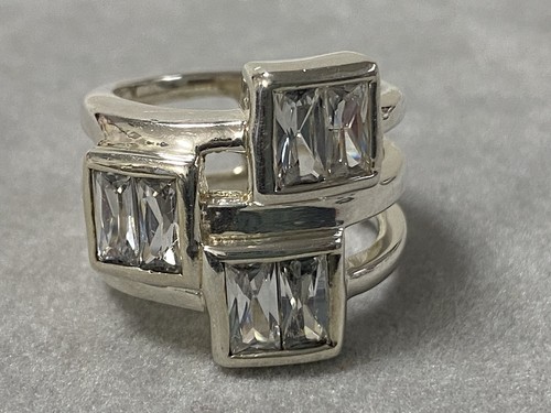 Superbe bague argent zirconium