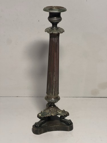 Bougeoir ancien bronze - bougeoir,