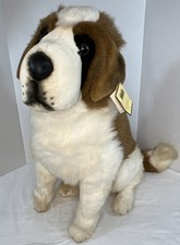 E&J Prima Classic Collection Saint Bernard Plush Giant Dog Sitting 22”