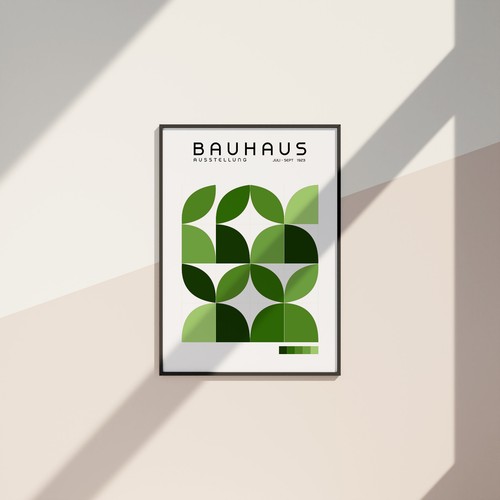 Affiche bauhaus vintage - affiche,