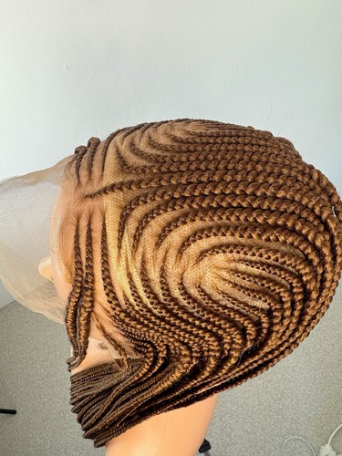 Full lace cornrow braided wig - full,