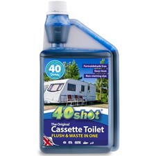 40 Shot Cassette Toilet Blue - Concentrated Cassette & Caravan Toilet Chemical