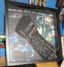 MATTIA DRUDI CASE WITH GLOVES AND AUTOGRAPH.FANATEC GT, SPA 24H