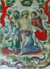 MINIATURE. LA FLAGELLATION DE JÉSUS. HUILE SUR PARCHEMIN. ESPAGNE. XVII-XVIII