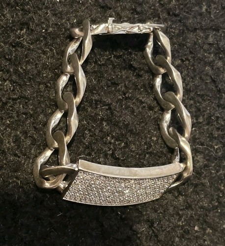 Bracelet gourmette argent - bracelet, en