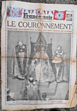 old newspaper france evening 3 June 1953 coronation queen elisabeth england