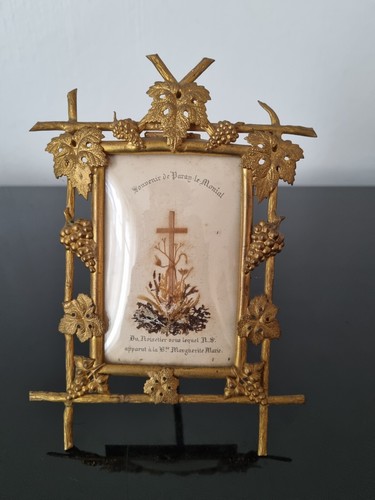 Cadre ancien laiton doré - cadre,