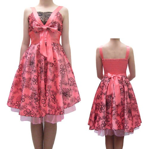 Robe soirée taffetas rose - robe,