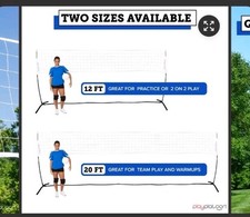 Portable Volleyball Net Set for Backyard - Indoor Outdoor Volley Ball Nets...