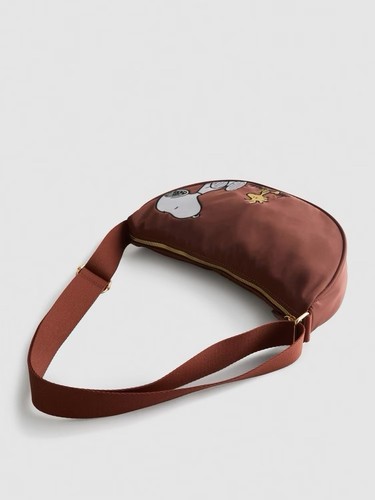 Sac bandoulière snoopy marron - bandoulière,