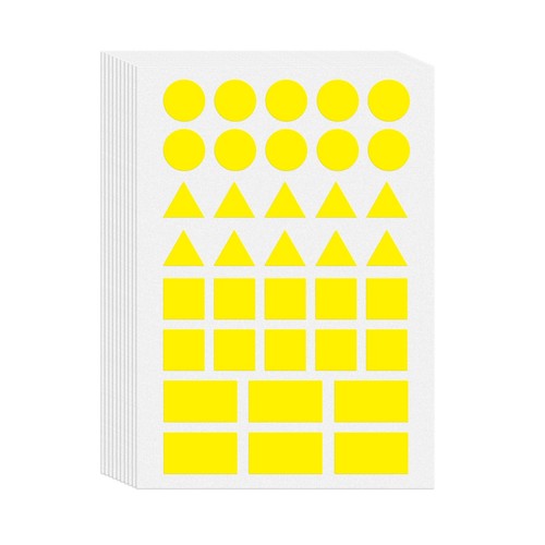 Jaune gommettes formes - gommettes,