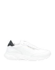 RRP €840 PHILIPP PLEIN Leather Sneakers US7 UK4 EU37 Logo Flat Made in Italy