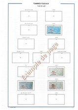 FRANCE  timbres fiscaux "Taxes de LUXE" 1918-1924  - Album  à imprimer soi-même