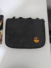 Hard Rock Cafe 5 Page Pin Case w/ 16 Pins Included / Embroidered HRC Logo