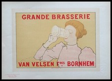 RASSENFOSSE : Grande Brasserie Maîtres de l'Affiche, lithographie originale 1896
