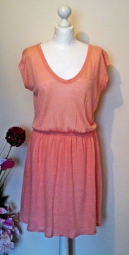 Vêtement femme robe saumon - femme, :