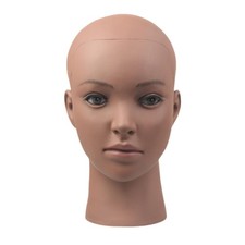 Tête de mannequin, tête de poupée chauve Manikin, tête de formation en