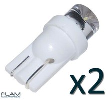 2x LED lampe Xenon T10 W5W BLANC- 2x BULB WHITE 12V Voiture/tuning Car Dashboard