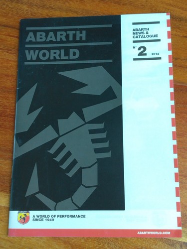 Brochure 2012 abarth world - brochure,