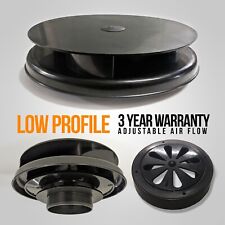 Wind Driven BLACK Van Roof Vent Rotating Dog Pet Horse Vehicle 4x4 Air Rotary