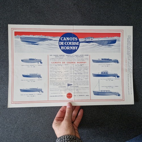 Rare affiche canots course - ,