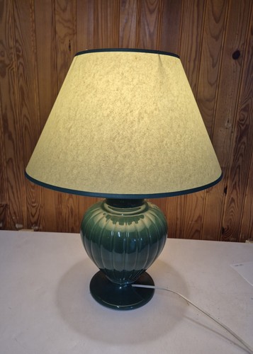 Lampe ceramique verte vintage - verte,