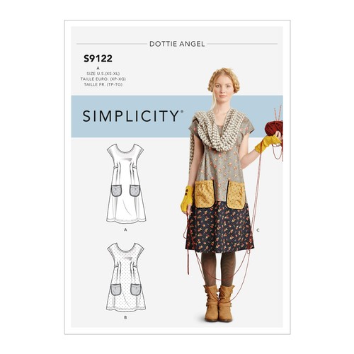 Simplicity 9122 pinafore robes - 9122,