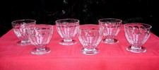 BACCARAT CHARMS 6 SHOT CORDIAL GLASSES LIQUEUR GLASSES CRYSTAL CUT ART DECO